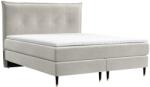 Maison de Reve DUNA bézs bársony boxspring ágy 180 x 200 cm (DUNA180_MDR_P0_TNW06_M1_TNW06_T1_L5)