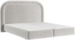 Maison de Reve Világos bézs bársony boxspring ágy HAVANA 140 x 200 cm (HAVANA140_MDR_P0_TNW06_M1_NF_T0_L25)