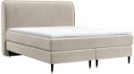 Maison de Reve OFFO bézs bársony boxspring ágy 180 x 200 cm (OFFO180_MDR_P0_TNW13_M1_TNW13_T3_L5)
