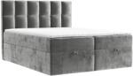 Maison de Reve Szürke kárpitozott boxspring ágy ESSENCE 200 x 200 cm (ESSENCE200_MDR_P0_LOT09_M3_LOT09_T13_L1)