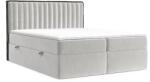 Maison de Reve Világos bézs bársony boxspring ágy PILLAR 180 x 200 cm (PILLAR180_MDR_B1_TNW06_M1_TNW06_T1_L1)