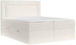 Maison de Reve Világos bézs kárpitozott boxspring ágy IMAGINE 200 x 200 cm (IMAGINE200_MDR_P0_ALT01_M3_ALT01_T12_L1)
