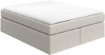 Maison de Reve Világos bézs kárpitozott boxspring ágy CHESTNUT 140 x 200 cm (CHESTNUT140_MDR_P0_MGN353_M1_MGN353_T1_L1)