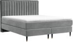 Maison de Reve Szürke bársony boxspring ágy RHODES 200 x 200 cm (RHODES200_MDR_B1_TNW92_M2_TNW92_T1_L5)