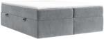 Maison de Reve Szürke bársony boxspring ágy ASH 200 x 200 cm (ASH200_MDR_P0_TNW92_M1_TNW92_T1_L1)