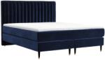 Maison de Reve Kék bársony boxspring ágy RHODES 200 x 200 cm (RHODES200_MDR_B1_TNW79_M2_TNW79_T1_L5)