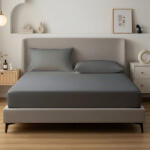 AlvásStúdió Jersey gumis lepedő Schiefer 180-200x200 cm - matrac-vilag