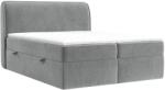 Maison de Reve Szürke bársony boxspring ágy ORGANIC 180 x 200 cm (ORGANIC180_MDR_P0_TNW92_M1_TNW92_T1_L1)