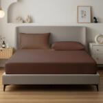 AlvásStúdió Jersey gumis lepedő Nougat 140-160x200 cm - matrac-vilag