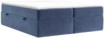 Maison de Reve Kék bársony boxspring ágy ASH 200 x 200 cm (ASH200_MDR_P0_TNW76_M1_TNW76_T3_L1)
