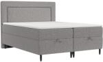 Maison de Reve Szürke kárpitozott NEA ágy 140 x 200 cm, boxspring (NEA140_MDR_P0_BBL06_M3_BBL06_T13_L32)