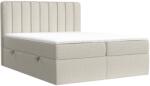 Maison de Reve Világos bézs kárpitozott boxspring ágy SKYFALL 200 x 200 cm (SKYFALL200_MDR_P0_MGN353_M1_MGN353_T1_L1)