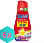 Somat All in 1 Power Gel Lemon&Lime gépi mosogatószer gél 80 mosogatás 2 x 720 ml KARTON - 6 db (K9000101583830)