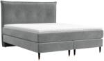 Maison de Reve Szürke bársony boxspring ágy DUNA 140 x 200 cm (DUNA140_MDR_P0_TNW92_M1_TNW92_T1_L5)