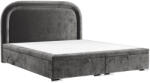 Maison de Reve Antracitszürke kárpitozott UFFIZI kétszemélyes ágy 200 x 200 cm ágyneműtartóval (UFFIZI200_MDR_P0_LOT16_M0_NF_T0_L10)