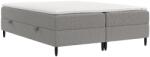 Maison de Reve Szürke kárpitozott boxspring ágy MALTE 180 x 200 cm (MALTE180_MDR_P0_BBL06_M3_BBL06_T12_L32)