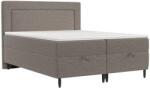 Maison de Reve Barna kárpitozott NEA ágy 160 x 200 cm, boxspring (NEA160_MDR_P0_BBL04_M3_BBL04_T13_L32)