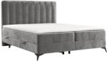 Maison de Reve Szürke kárpitozott boxspring ágy AGGAZ 160 x 200 cm (AGGAZ160_MDR_P0_LOT09_M1_LOT09_T3_L4)