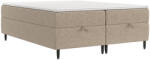 Maison de Reve Bézs kárpitozott boxspring ágy KANAI 200 x 200 cm (KANAI200_MDR_P0_BBL03_M3_BBL03_T13_L32)