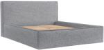 Maison de Reve Szürke kárpitozott LOUNGE L kétszemélyes ágy 200 x 200 cm ágyneműtartóval (LOUNGEL200_MDR_P0_ALT16_M0_NF_T0_L1)
