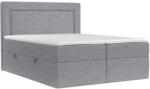 Maison de Reve Szürke kárpitozott boxspring ágy IMAGINE 200 x 200 cm (IMAGINE200_MDR_P0_ALT16_M3_ALT16_T12_L1)
