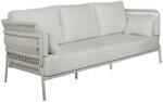 mindo Szürke-fehér szövetből készült háromszemélyes kerti kanapé No. 106 Mindo 250 cm (30030-010-049)