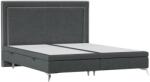 Maison de Reve Szürke kárpitozott kétszemélyes ágy INCOVO 160 x 200 cm ágyneműtartóval (INCOVO160_MDR_P4_MTA05_M0_NF_T0_L3)