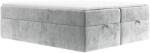 Maison de Reve Világosszürke kárpitozott FREJA boxspring ágy 200 x 200 cm (FREJA200_MDR_P0_LOT06_M3_LOT06_T13_L1)