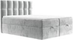 Maison de Reve Világosszürke kárpitozott ESSENCE ágy 200 x 200 cm, boxspring (ESSENCE200_MDR_P0_LOT06_M3_LOT06_T13_L1)