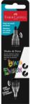 Faber-Castell Dekormarker, 1, 0/3, 0 mm, kétvégű, akril, FABER-CASTELL "Shake&Paint", fekete (TFC285598) - tintasziget