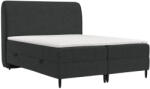 Maison de Reve Antracitszürke kárpitozott boxspring ágy MELBA 180 x 200 cm (MELBA180_MDR_P0_BBL17_M3_BBL17_T12_L32)