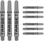 Target Darts Dart szár közepes Target Pro Grip Tag 41mm, szürke-fekete multi-pack (készlet erejéig)