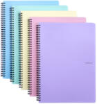KARTON P+P Spirál füzet A/4, vonalas, 60 lapos, műanyag borítóval, PASTELINI, pasztell, többféle szín (KPP-8-078) - mesescuccok