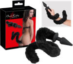 Bad Kitty Plug & Tail - dop anal cu coadă de pisică, negru