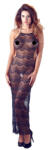 GoodLove NO: XQSE - Rochie lungă din dantelă din tul (negru)L/XL