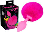 You2Toys Colorful Joy Bunny Tail Plug - dop anal cu codiță de iepuraș, roz