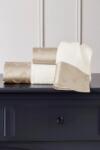 Tivolyo Home COLIBRI törölközőkből és fürdőlepedőkből álló ajándékcsomag, 3 db Fehér - bézs hímzés / White - beige embroidery Szett (kis, 30 x 50 cm-es törölköző, klasszikus 50 x 100 cm-es törölköző, 75 x 150 cm-e