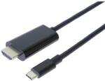 PremiumCord USB TYPE-C - HDMI 2.0 4K@60Hz 2K@120Hz 1080P@120Hz KÁBEL 2m (KU31HDMI17) - dvdlemezbolt