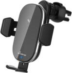 MEDIARANGE Autós Tartó 15w Qi Vezeték Nélküli Töltéssel Fekete (mrma117) - dvdlemezbolt
