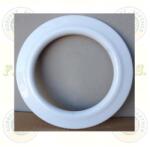  Füstcső Csőrózsa Ø105 mm fehér zománcozott