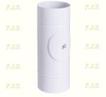 FM alumínium Ø120/ 33, 3 tisztítónyílással Szinterezett fehér