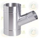 FM alumínium ág-idom Ø110/ 76 mm Szinterezett fehér