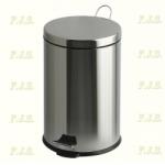 Meva 5l hulladékgyűjtő Krómozott pedálos műanyag betéttel