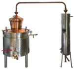 Panka Pálinkafőző DUPLEX 100 L-es duplafalú 30l, ELEKTROMOS fűtéssel, inox csőköteges hűtővel kisüsti