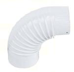 HIT Füstcső könyök Ø120/90° Fehér zománcos, zománcozott acél fi 120 mm