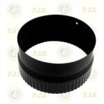 HIT Füstcső szűkítő fi 130/120 0.8mm fekete Ø130-120 mm