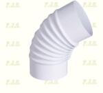 FM Füstcső alumínium Könyök Ø150/120° Szinterezett fehér