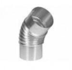 FM Füstcső alumínium Könyök Ø110/120° natúr