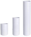 HIT Füstcső 500 mm fehér fi 120 mm Ø120/500 zománcos, zománcozott