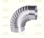 FM Füstcső alumínium Könyök Ø110/ 90° natúr